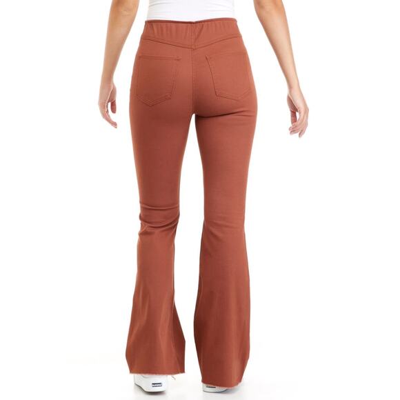 B1G2 FREE 🍁 Tinseltown Flare Leg Pants Size 7 Brown Retro 70s Hippie Festival - Picture 3 of 10